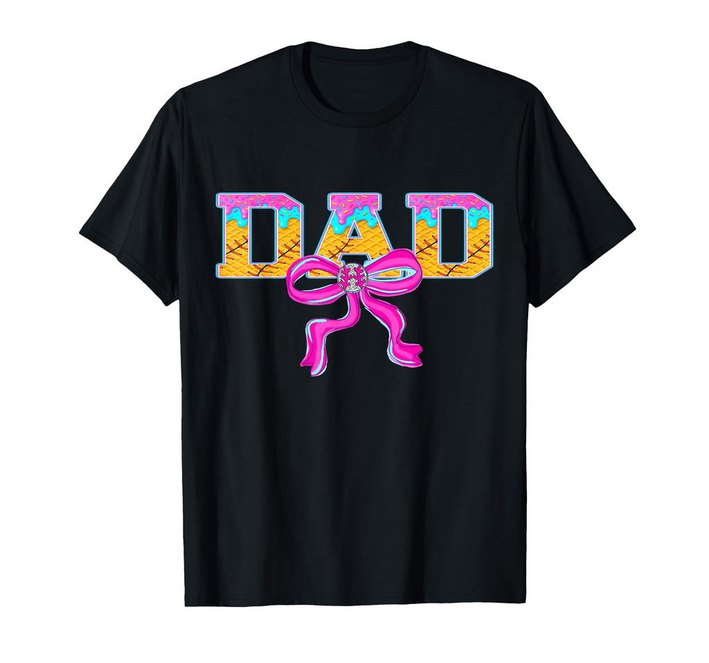 Baseball Dad Ice Cream Drip Game T-Shirt - Casual Everyday Wear Men Women - T-Shirt, Sweatshirt, Hoodie