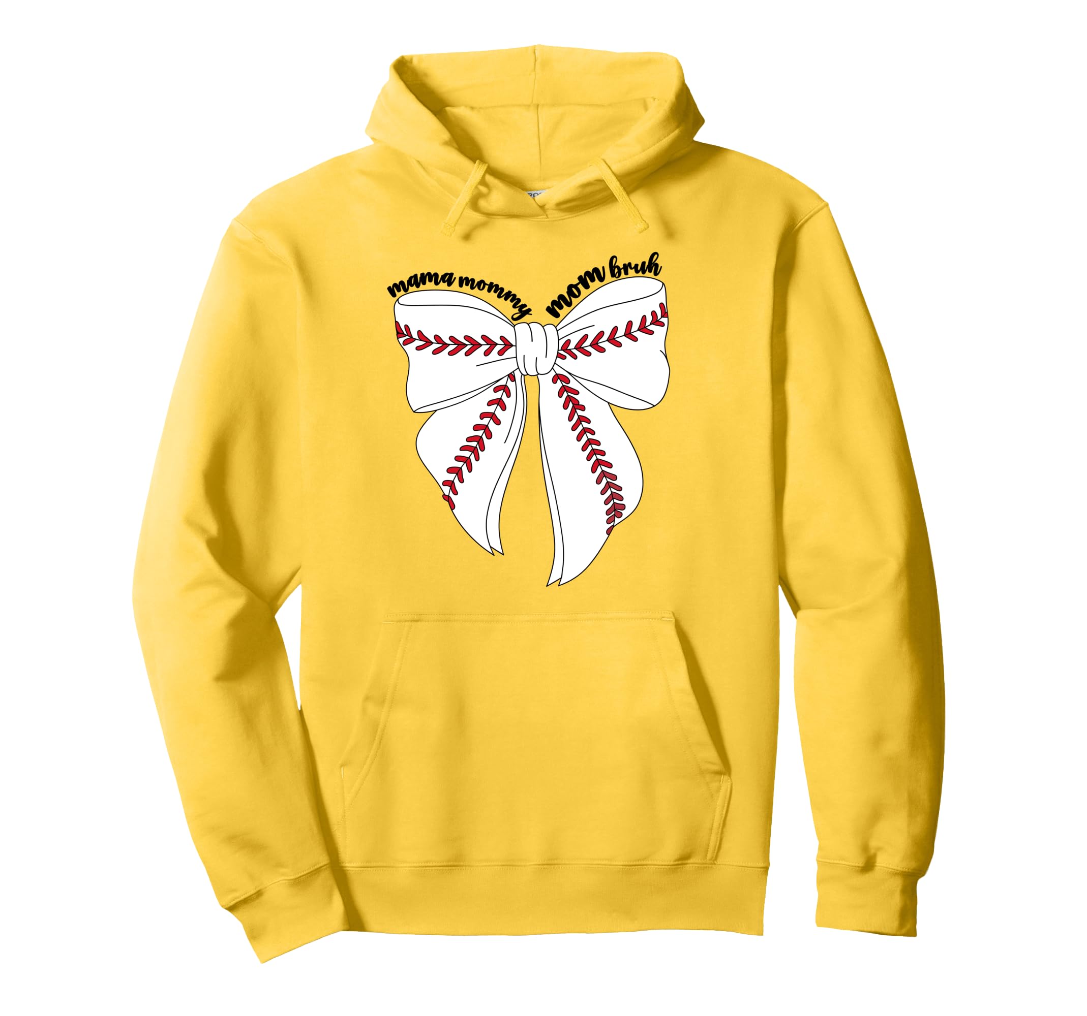 Mama Mommy Mom Bruh Baseball Coquette Hoodie - Unique Graphic for Adults - T-Shirt, Sweatshirt, Hoodie