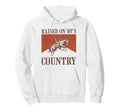 Cowboy Horseback Western Rodeo Raised 90S Hoodie - Novelty Apparel Unisex - T-Shirt, Sweatshirt, Hoodie