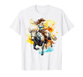 Cowboy Rodeo Horse Riding Usa Cowboy T-Shirt - Custom Art Print Men Women - T-Shirt, Sweatshirt, Hoodie