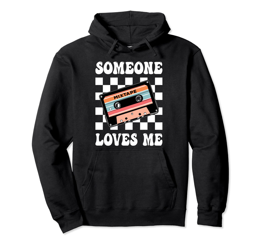 Mixtape 80 S Cassette Tape Hoodie - Minimalist Print Unisex - T-Shirt, Sweatshirt, Hoodie
