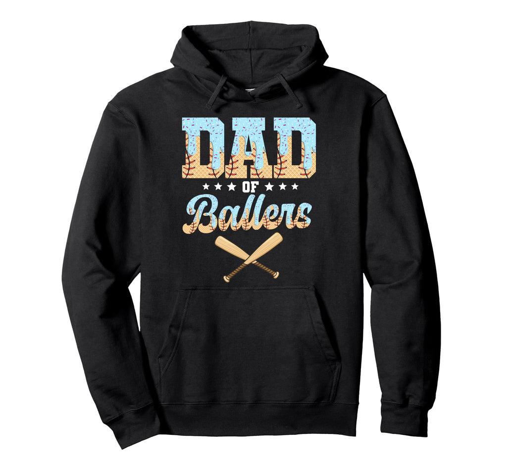 Dad Ballers Baseball Players Ice Cream Hoodie - Streetwear Style Men Women - T-Shirt, Sweatshirt, Hoodie
