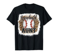 Baseball Aunt Leopard Bleached T-Shirt - Streetwear Style for Adults - T-Shirt, Sweatshirt, Hoodie