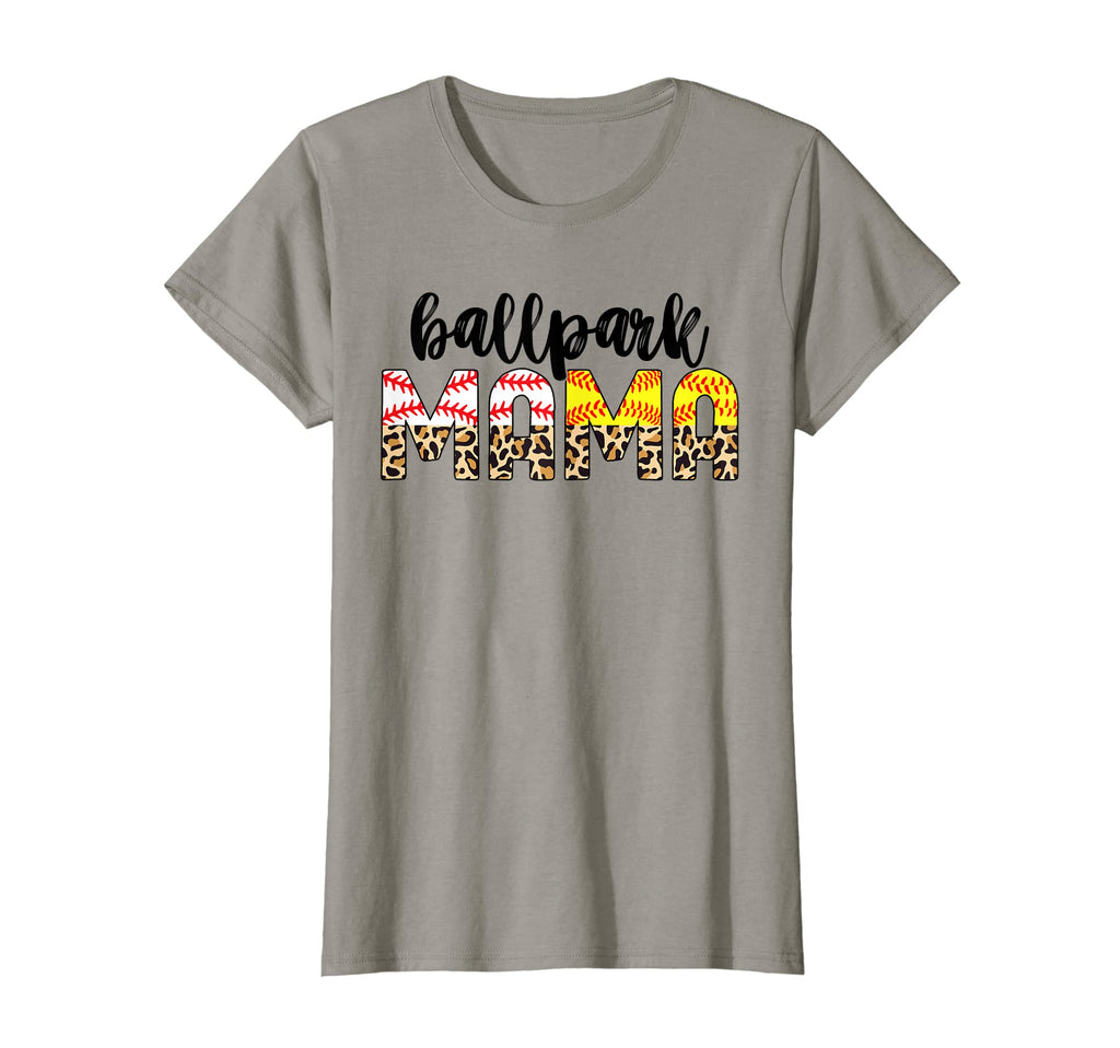 Womens Ballpark Mama Leopard T-Shirt - Streetwear Style for Adults - T-Shirt, Sweatshirt, Hoodie