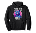But Feral Raccoon 80S 90S Grunge Hoodie - Trendy Graphic Men Women - T-Shirt, Sweatshirt, Hoodie