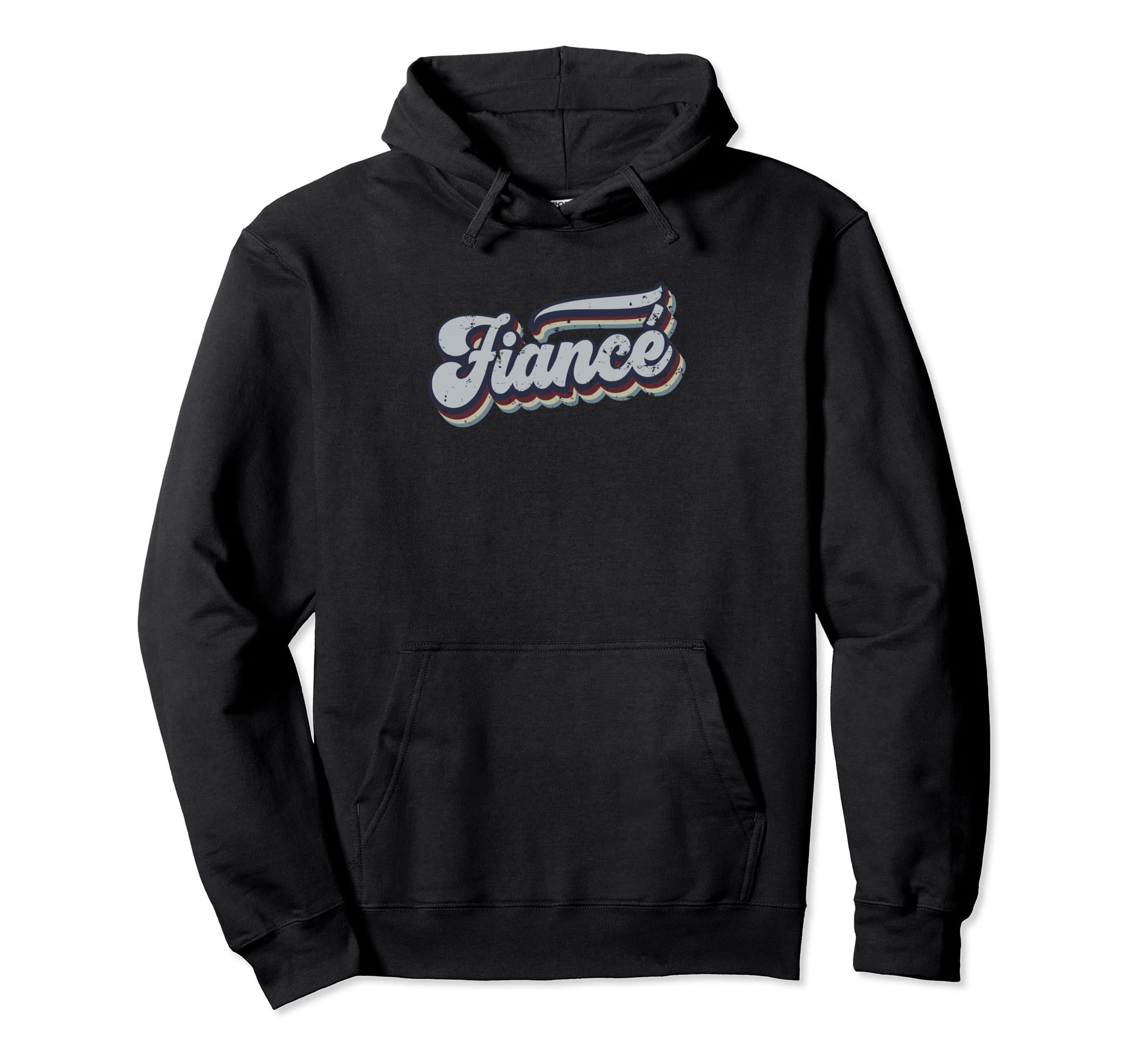 Fianc Distressed Rainbow Gift Hoodie - Aesthetic Graphic Unisex - T-Shirt, Sweatshirt, Hoodie