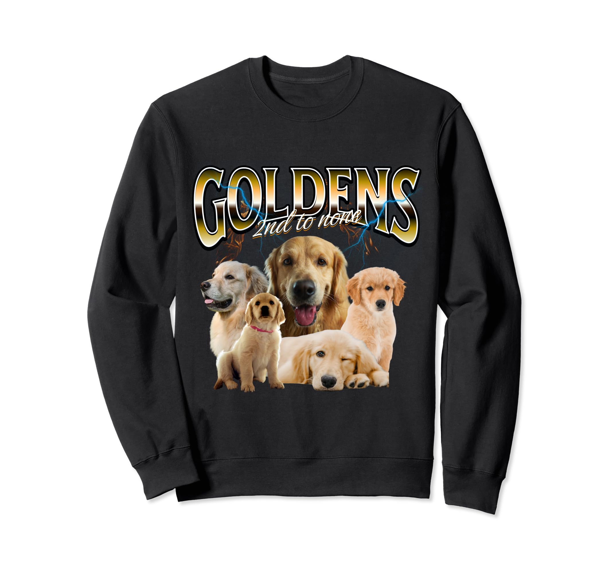 Golden Retriever Grunge Dog Sweatshirt - Casual Everyday Wear Men Women - T-Shirt, Sweatshirt, Hoodie