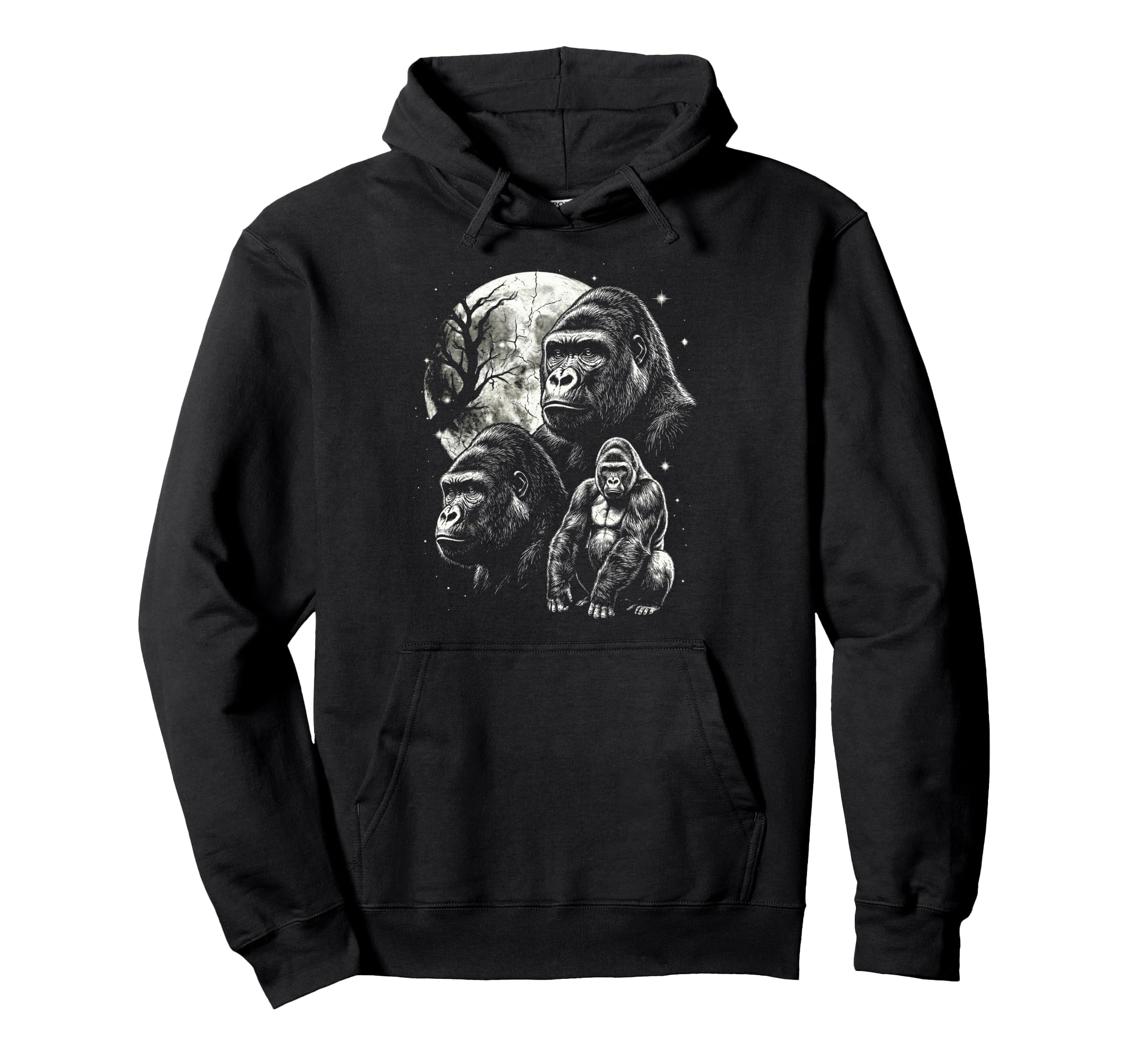 Gorilla Monkey 90S Aesthetic Y2K Hoodie - Custom Art Print Men Women - T-Shirt, Sweatshirt, Hoodie
