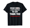 Dear Mom Thank You Best Baseball Mom Ever T-Shirt - Graphic Print Men Women - T-Shirt, Sweatshirt, Hoodie