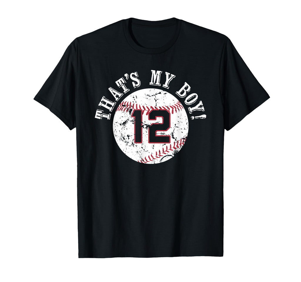Unique Thats My 12 Baseball Player T-Shirt - Custom Art Print for Adults - T-Shirt, Sweatshirt, Hoodie