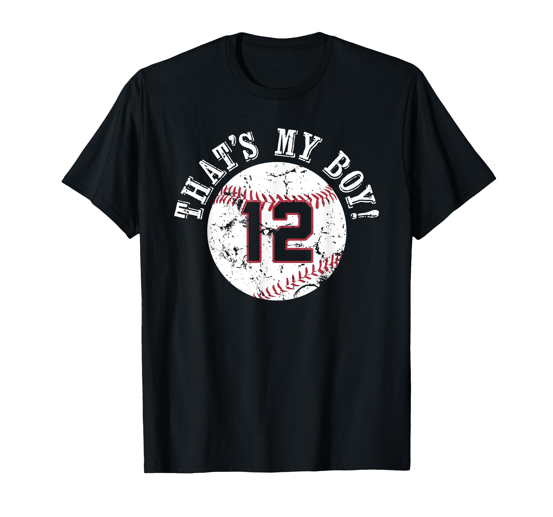 Unique Thats My 12 Baseball Player T-Shirt - Custom Art Print for Adults - T-Shirt, Sweatshirt, Hoodie