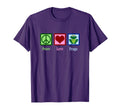 Peace Love Frogs Frog Gift T-Shirt - Unique Graphic for Adults - T-Shirt, Sweatshirt, Hoodie