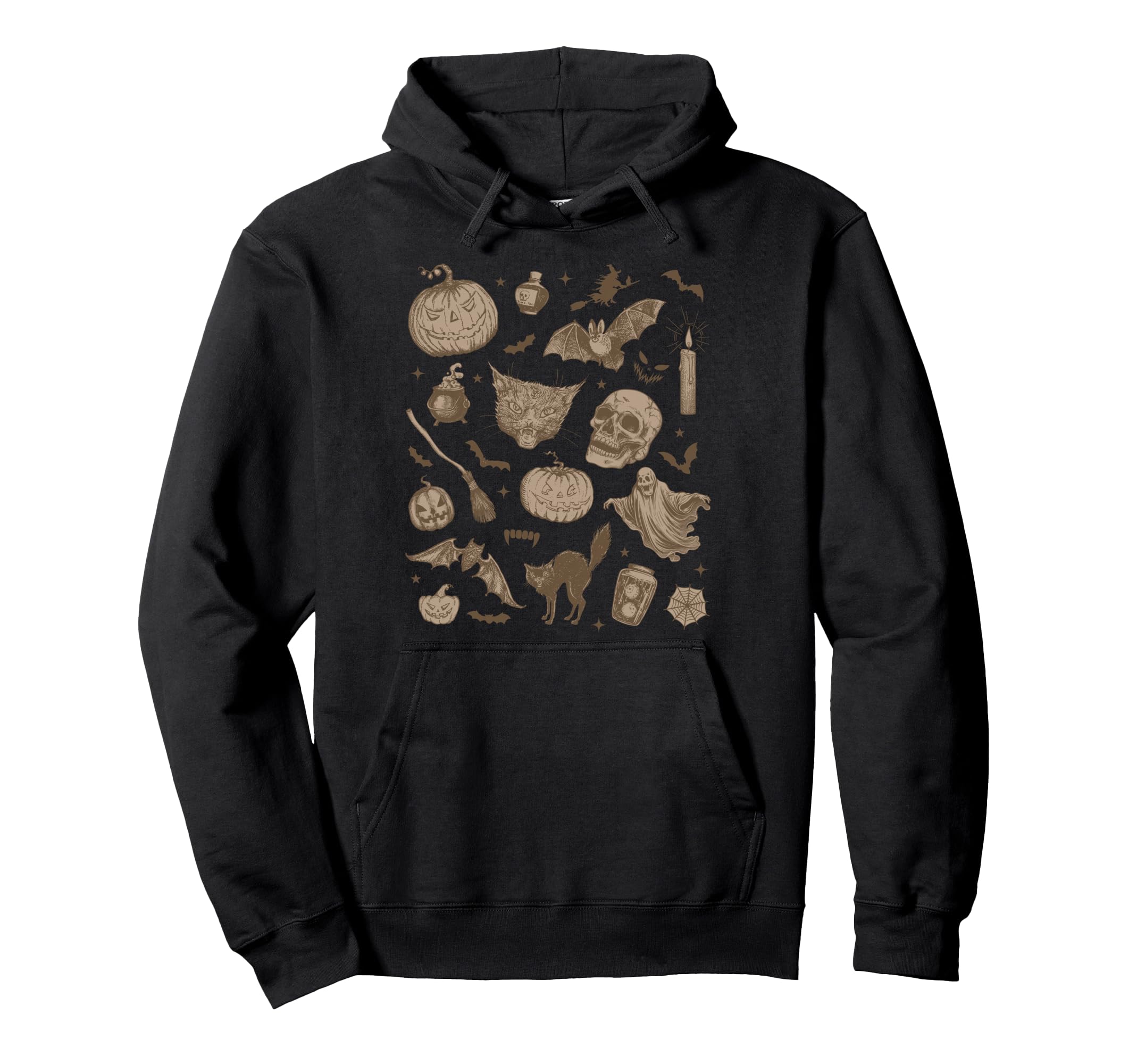 Halloween 90S Aesthetic Witchy Hoodie - Minimalist Print for Adults - T-Shirt, Sweatshirt, Hoodie