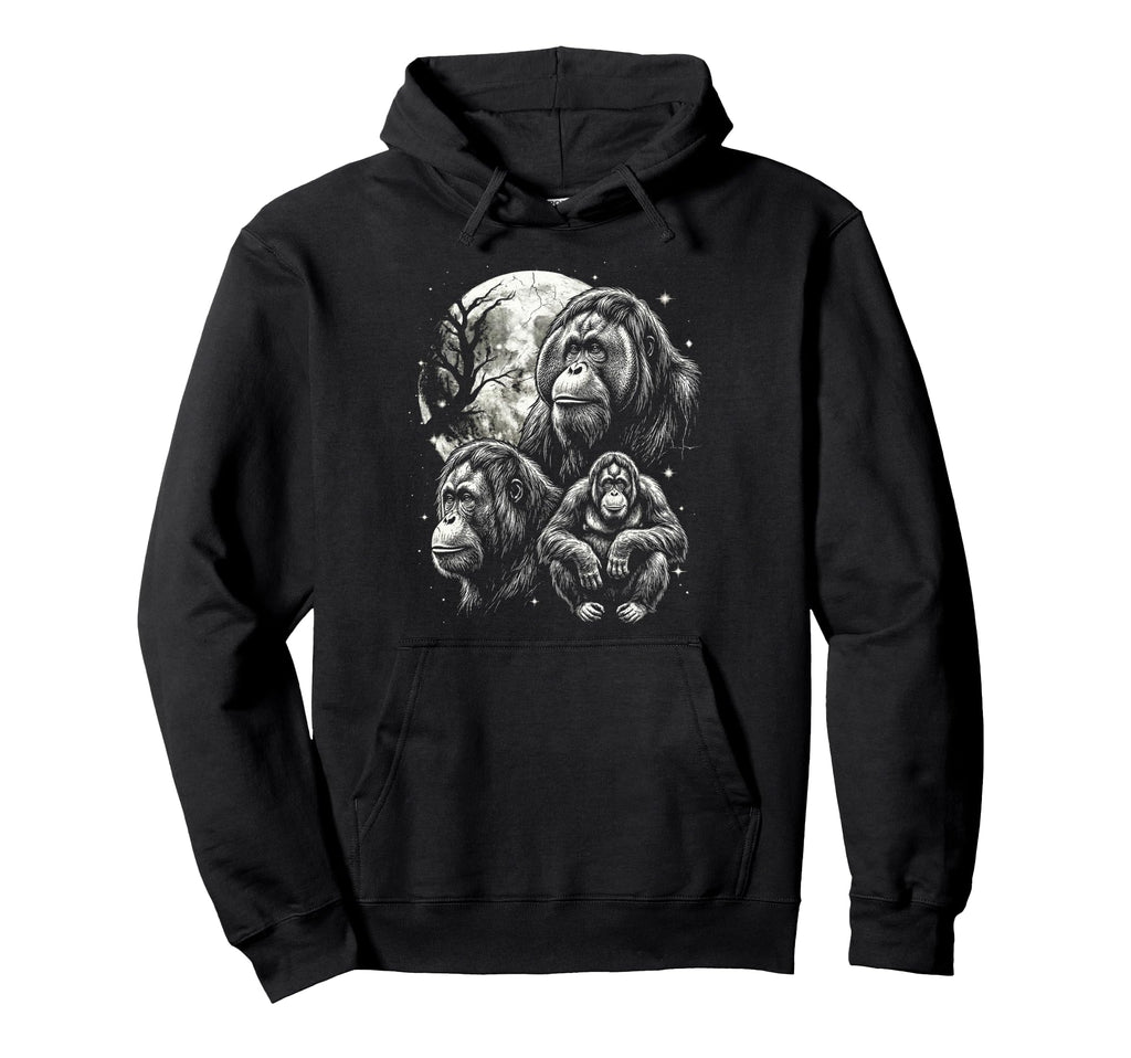 Orangutan Monkey 90S Aesthetic Y2K Hoodie - Minimalist Print Men Women - T-Shirt, Sweatshirt, Hoodie