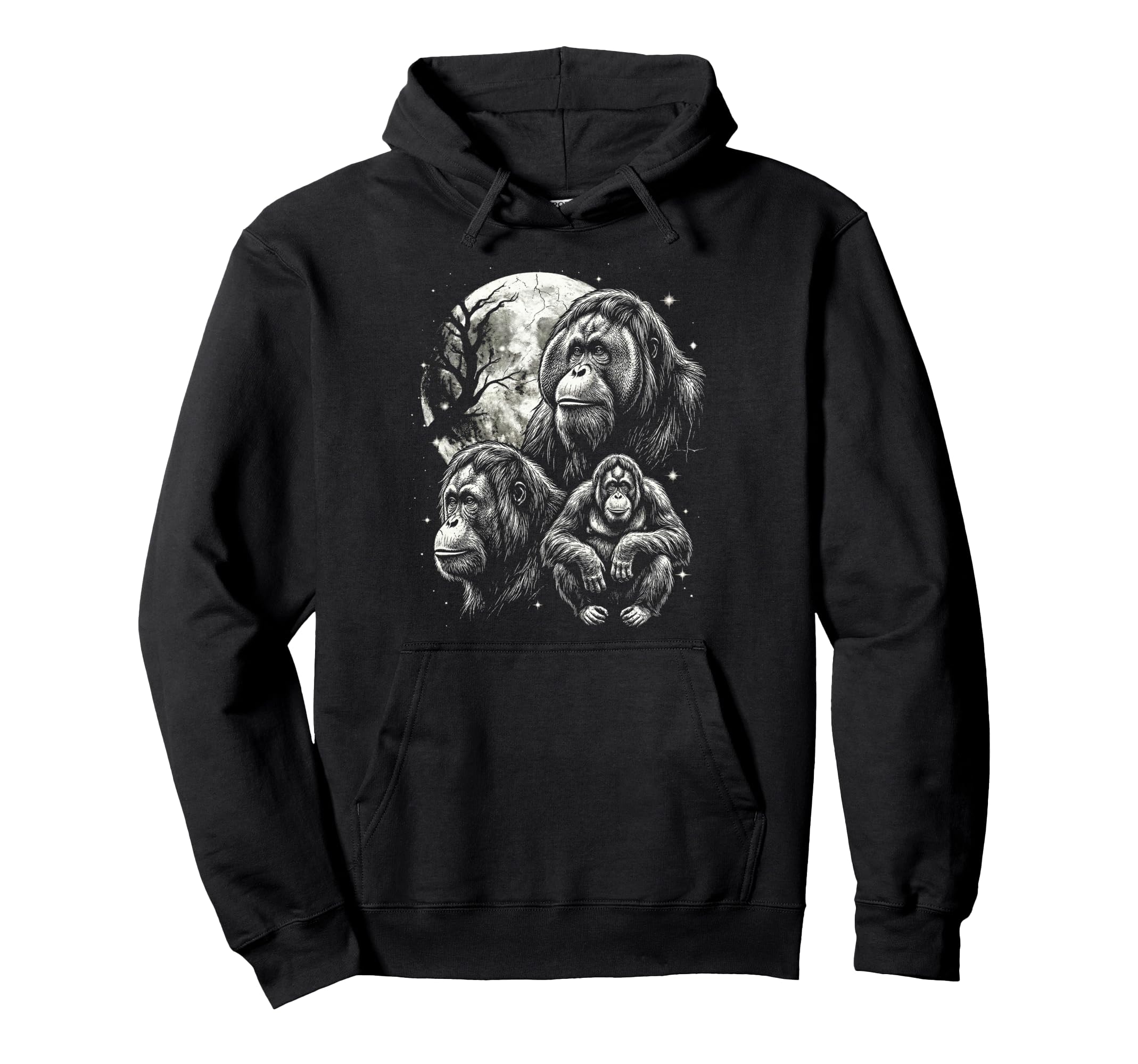 Orangutan Monkey 90S Aesthetic Y2K Hoodie - Minimalist Print Men Women - T-Shirt, Sweatshirt, Hoodie