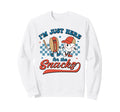 Im Just Here Snacks Baseball Sweatshirt - Fun Novelty Design for Adults - T-Shirt, Sweatshirt, Hoodie