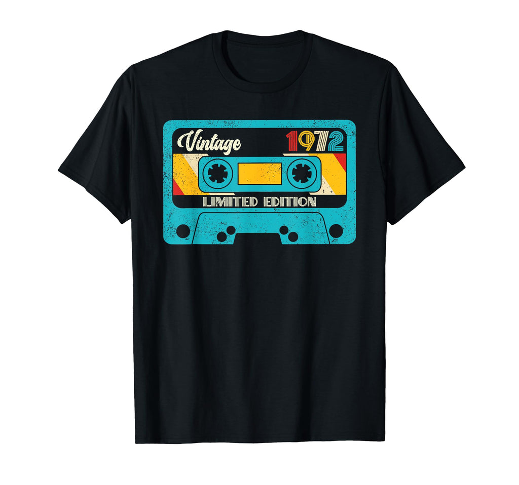 50Th Birthday 1972 Cassette Tape 50 T-Shirt - Graphic Print for Adults - T-Shirt, Sweatshirt, Hoodie