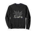Distressed Texas Bluebonnet Sweatshirt - Novelty Apparel for Adults - T-Shirt, Sweatshirt, Hoodie