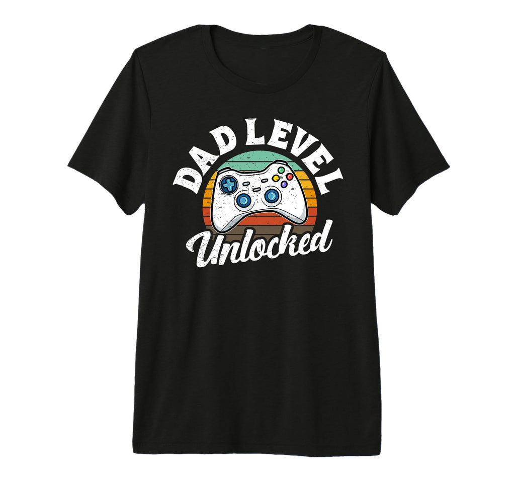 Dad Level Unlocked Fathers Day Papa New T-Shirt - Aesthetic Graphic Unisex - T-Shirt, Sweatshirt, Hoodie