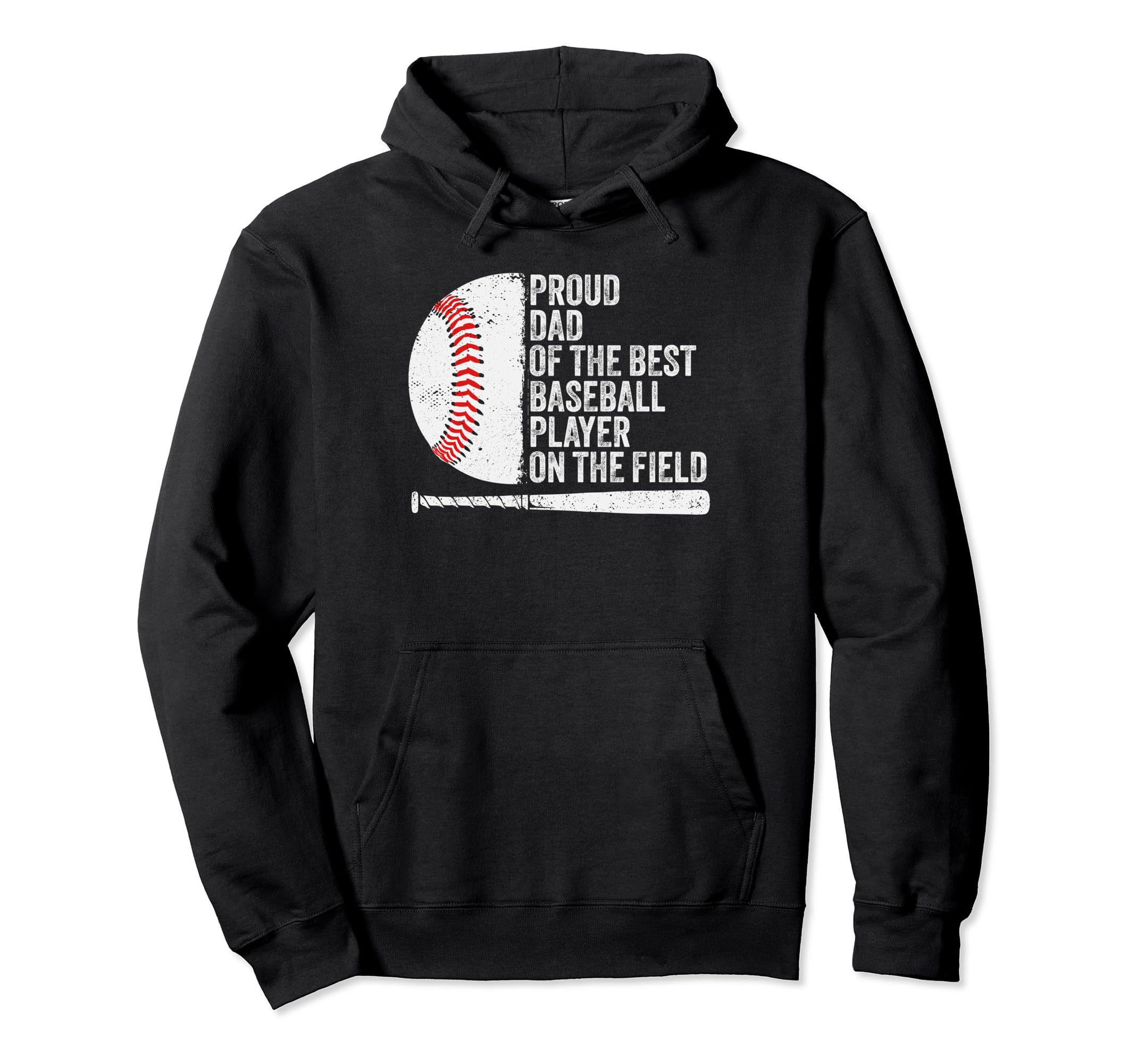 Dads Baseball Proud Baseball Dad Baseball Hoodie - Graphic Print Men Women - T-Shirt, Sweatshirt, Hoodie