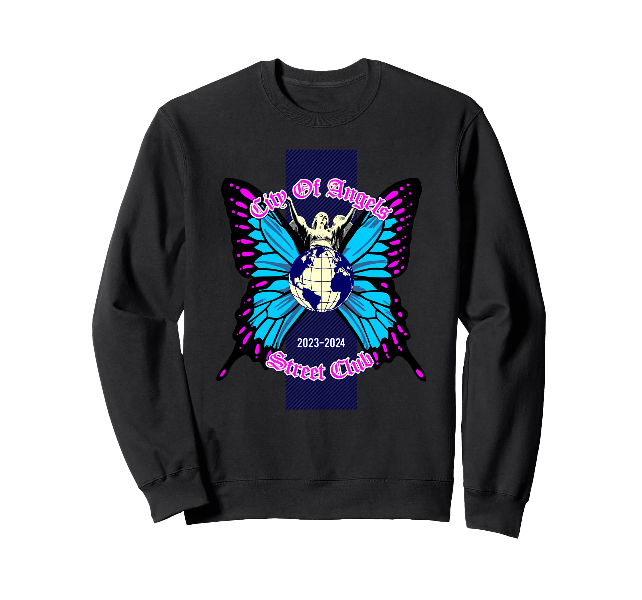 Butterfly City Angels Y2K Grunge Sweatshirt - Novelty Apparel Unisex - T-Shirt, Sweatshirt, Hoodie