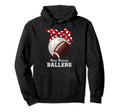 Busy Raising Ballers Volleyball Hoodie - Streetwear Style for Adults - T-Shirt, Sweatshirt, Hoodie
