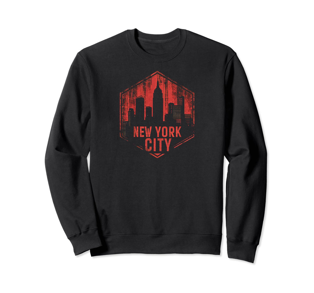 New York Grit 90S Grunge Sweatshirt - Novelty Apparel for Adults - T-Shirt, Sweatshirt, Hoodie