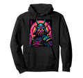 Cyber Samurai Japanese Futuristic Hoodie - Minimalist Print Unisex - T-Shirt, Sweatshirt, Hoodie