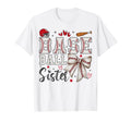Baseball Sister Coquette Bow Sport T-Shirt - Trendy Graphic Men Women - T-Shirt, Sweatshirt, Hoodie