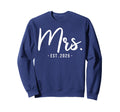 Wife Mrs Est 2025 Married Wedding Sweatshirt - Casual Everyday Wear Unisex - T-Shirt, Sweatshirt, Hoodie