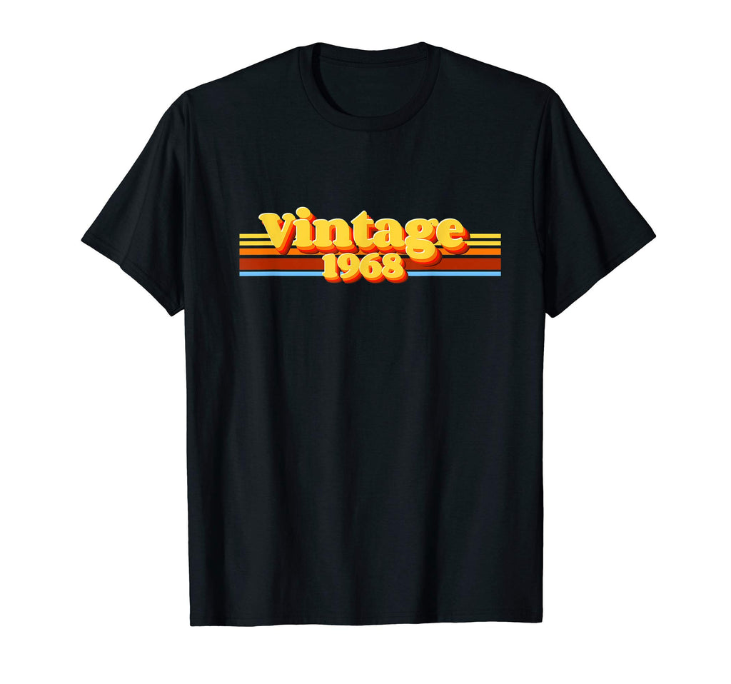 1968 51St Birthday Stripe T-Shirt - Streetwear Style Men Women - T-Shirt, Sweatshirt, Hoodie