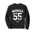 Sean Manaea 55 Oakland Mlb Sweatshirt - Minimalist Print for Adults - T-Shirt, Sweatshirt, Hoodie