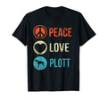 Peace Love Plott Dog Lover Pet Owner T-Shirt - Unique Graphic Men Women - T-Shirt, Sweatshirt, Hoodie