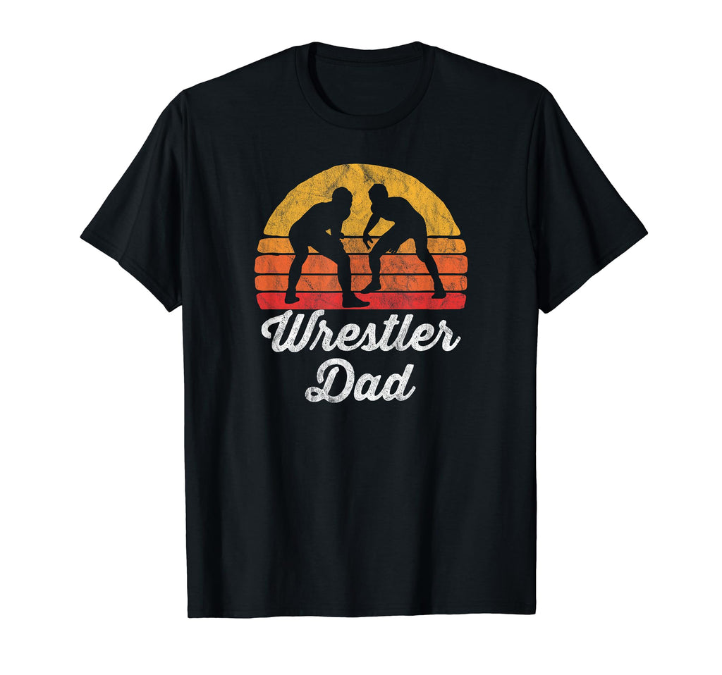 Wrestler Dad Distressed Wrestling T-Shirt - Fun Novelty Design for Adults - T-Shirt, Sweatshirt, Hoodie