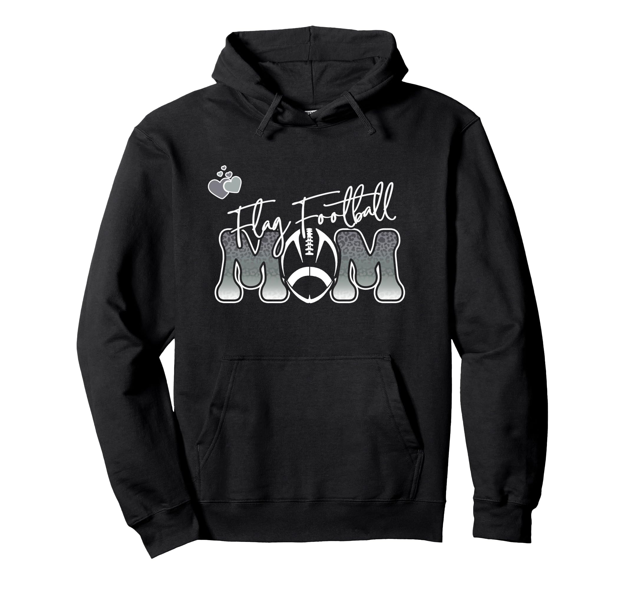 Flag Football Mom Game Day Hoodie - Graphic Print Men Women - T-Shirt, Sweatshirt, Hoodie