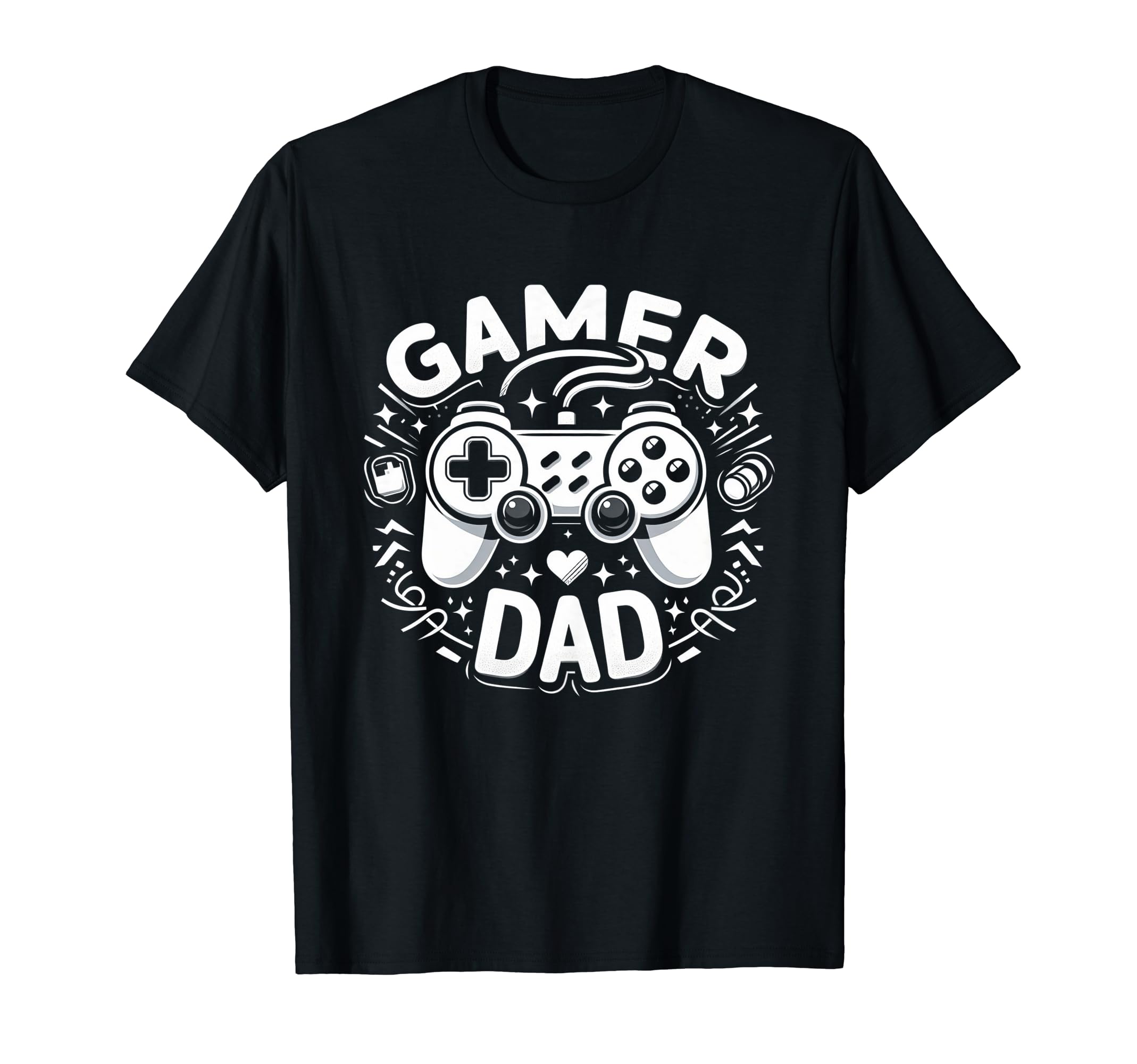 Gamer Dad Game Controller Gaming Video T-Shirt - Fun Novelty Design Unisex - T-Shirt, Sweatshirt, Hoodie