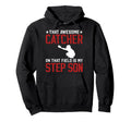 Baseball Catcher Step Dad Proud Baseball Hoodie - Graphic Print Unisex - T-Shirt, Sweatshirt, Hoodie