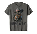 Meowdy Funny Cat Country Music T-Shirt - Fun Novelty Design for Adults - T-Shirt, Sweatshirt, Hoodie