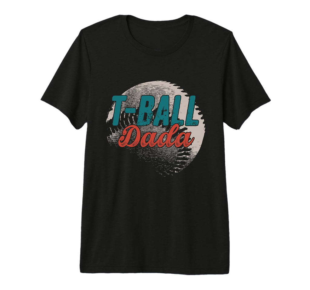 Mens T Ball Dada Baseball Fathers Day T-Shirt - Custom Art Print Unisex - T-Shirt, Sweatshirt, Hoodie