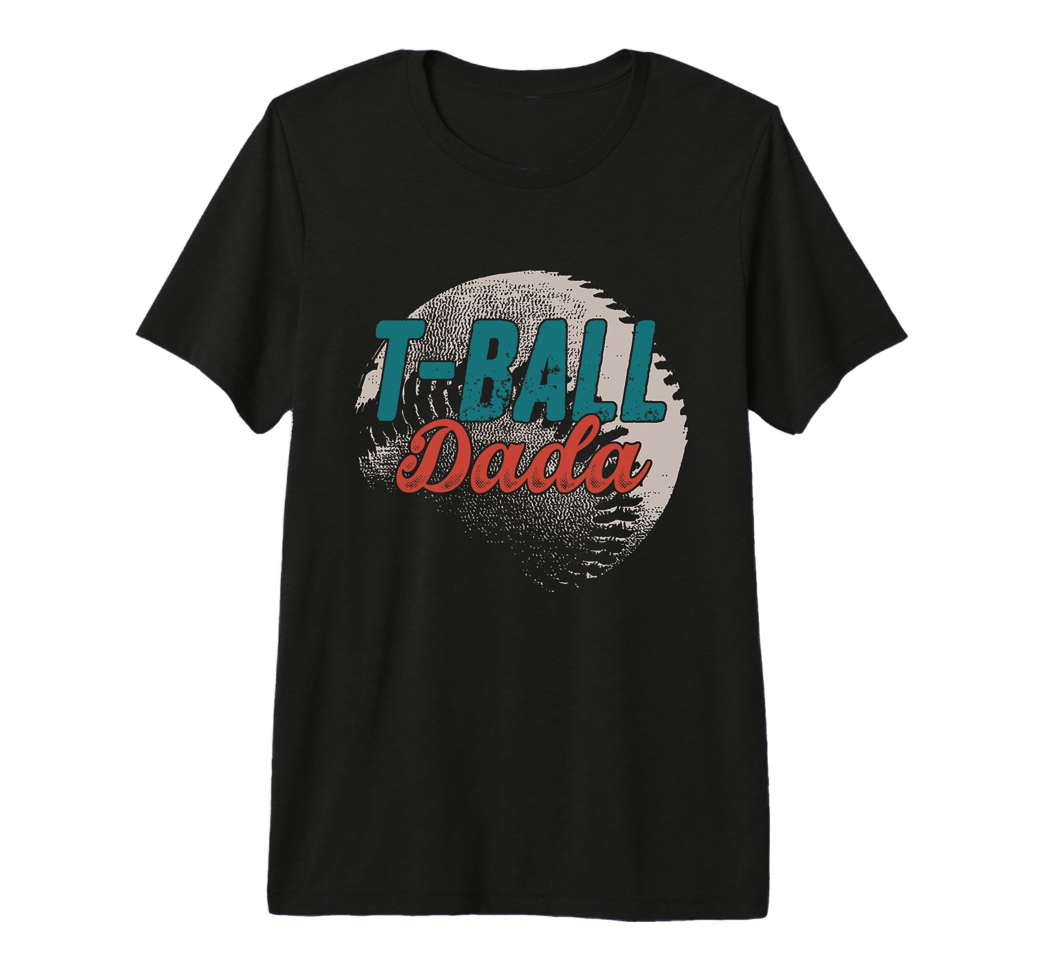 Mens T Ball Dada Baseball Fathers Day T-Shirt - Custom Art Print Unisex - T-Shirt, Sweatshirt, Hoodie