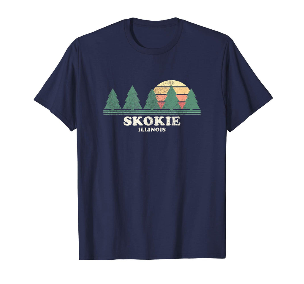 Skokie Il Throwback 70S T-Shirt - Streetwear Style Men Women - T-Shirt, Sweatshirt, Hoodie