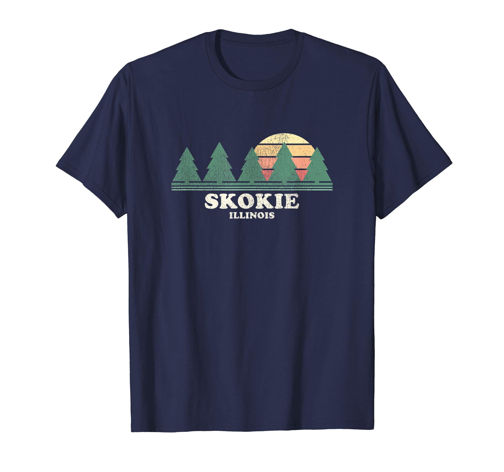 Skokie Il Throwback 70S T-Shirt - Streetwear Style Men Women - T-Shirt, Sweatshirt, Hoodie