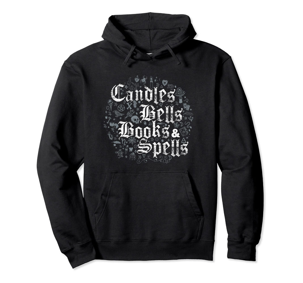Magic Spells Witchcraft Distressed Hoodie - Custom Art Print for Adults - T-Shirt, Sweatshirt, Hoodie
