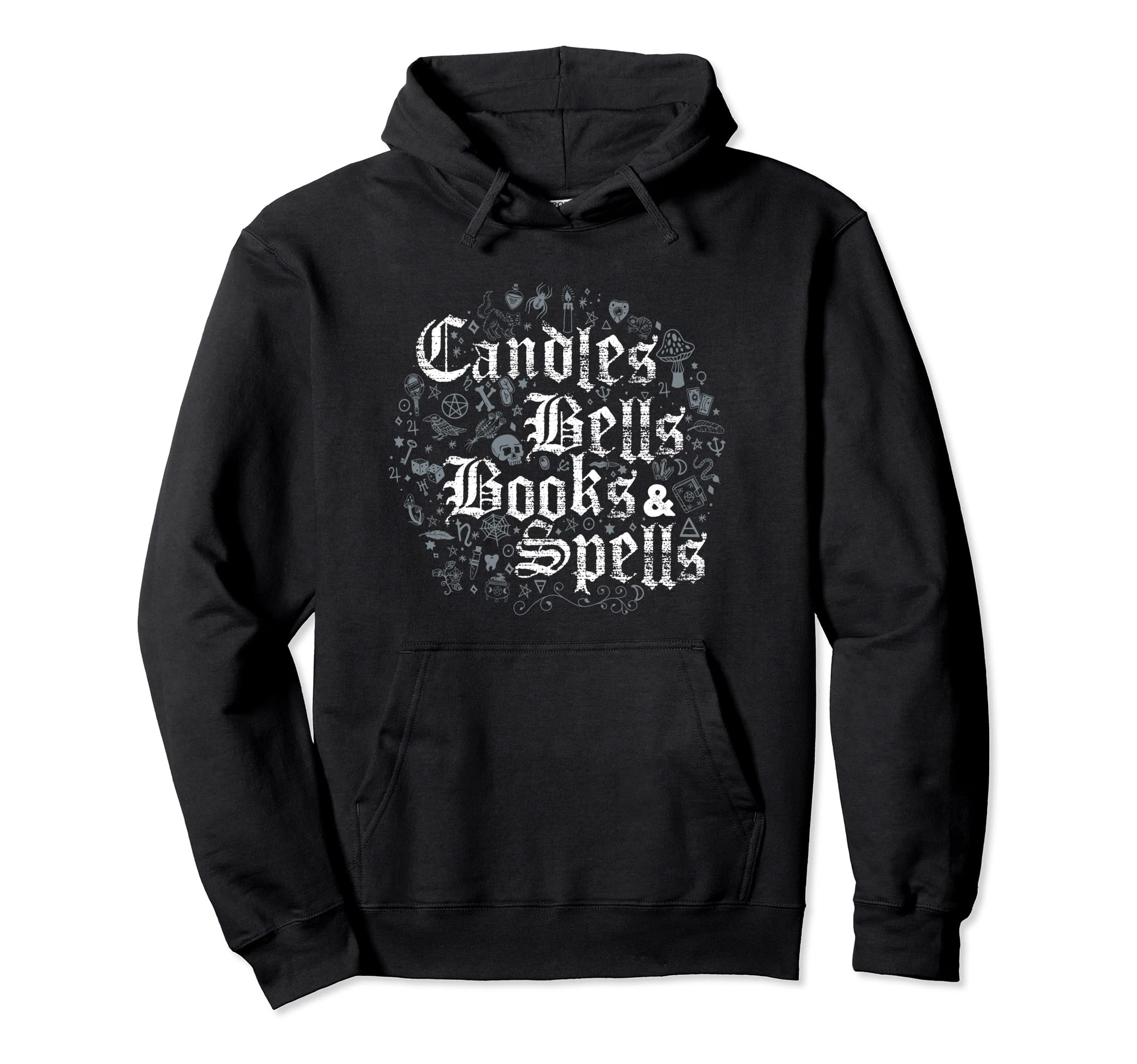 Magic Spells Witchcraft Distressed Hoodie - Custom Art Print for Adults - T-Shirt, Sweatshirt, Hoodie