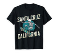 Santa Cruz California Skeleton Skater T-Shirt - Trendy Graphic Unisex - T-Shirt, Sweatshirt, Hoodie