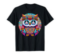 Psychedelic Peace Owl Love Colorful Harmony T-Shirt - Graphic Print Unisex - T-Shirt, Sweatshirt, Hoodie