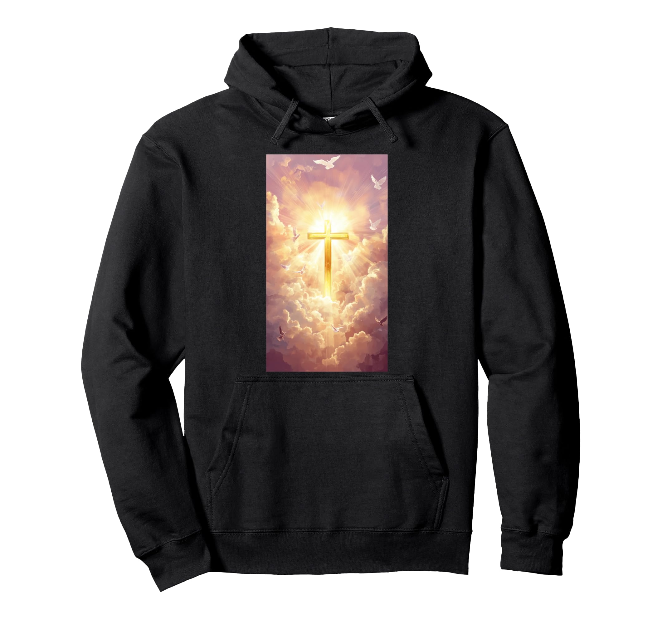 Gothic Cross Grunge Aesthetic Y2K Goth Hoodie - Unique Graphic Men Women - T-Shirt, Sweatshirt, Hoodie