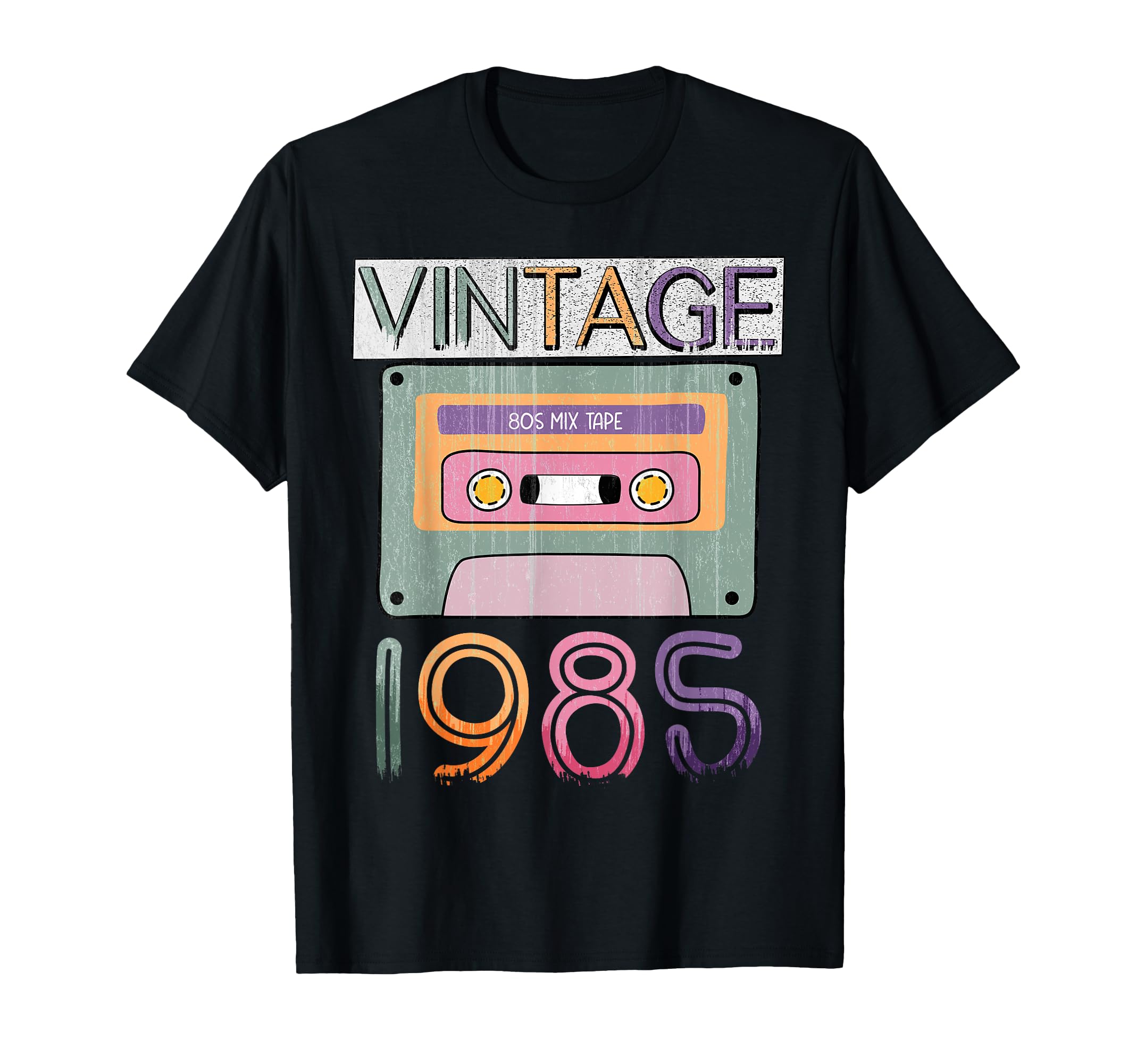 Happy 40Th Birthday 1985 Music Cassette T-Shirt - Minimalist Print Unisex - T-Shirt, Sweatshirt, Hoodie