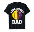 Loud Proud Softball Cheerleader Dad T-Shirt - Graphic Print for Adults - T-Shirt, Sweatshirt, Hoodie