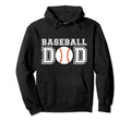 Baseball Dad Baseball Gift Father Hoodie - Aesthetic Graphic Men Women - T-Shirt, Sweatshirt, Hoodie